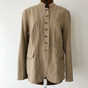 Silk/Linen Casual Jacket